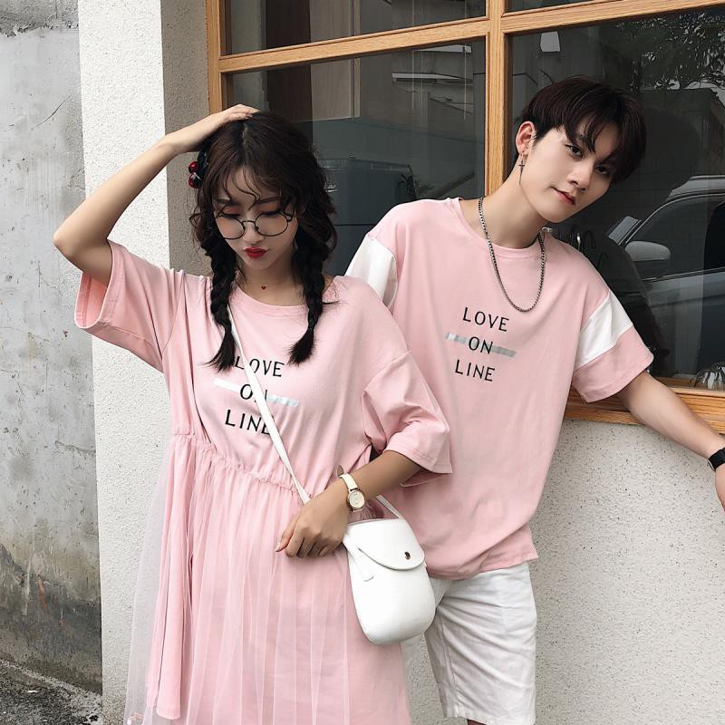 pink t shirt outfit female