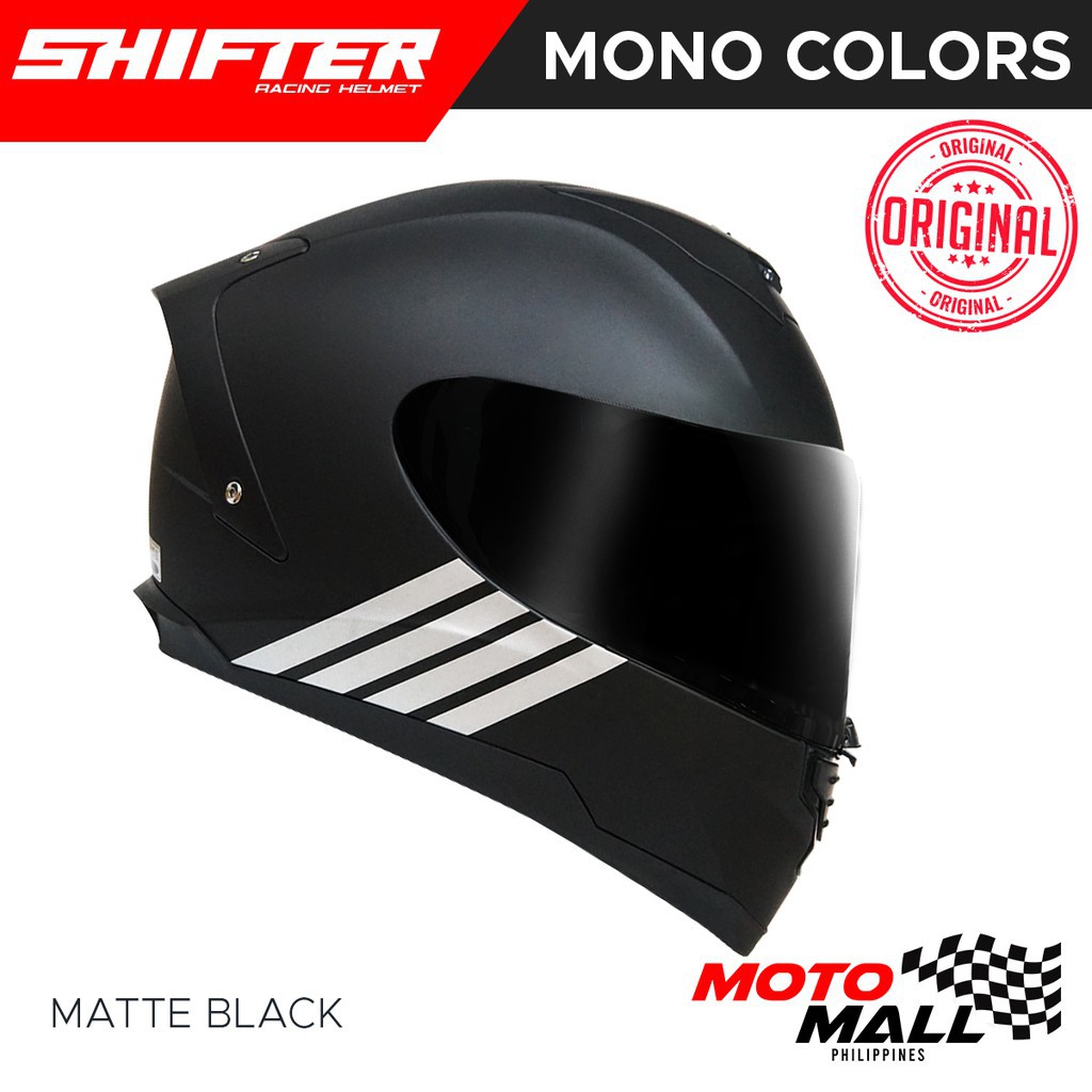 MOTO SHIFTER R1 Mono Colors Full Face Dual Visor Shopee Philippines