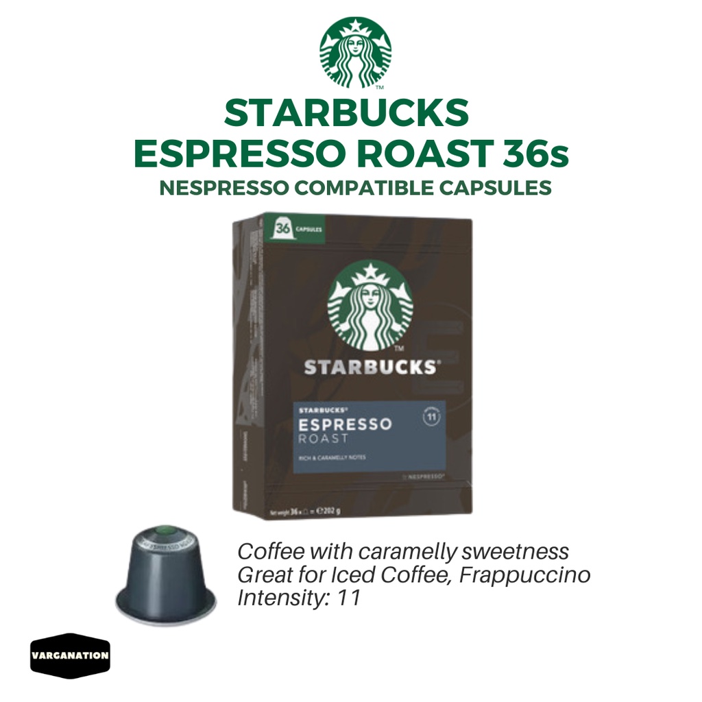 Starbucks At Home 36s Espresso Roast Intensity 11 Nespresso Capsule