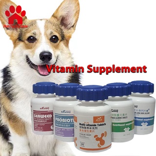 Pet Dog Supplements＆Vitamins Probiotics Trace Element Bone Calcium Cat Puppy Healthcare Medication