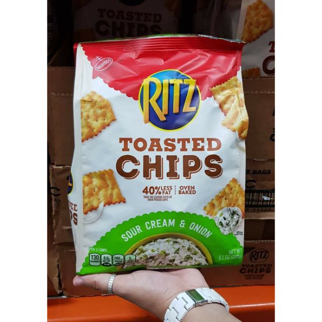 Ritz Toasted Chips SOUR CREAM and ONION 229g Shopee Philippines