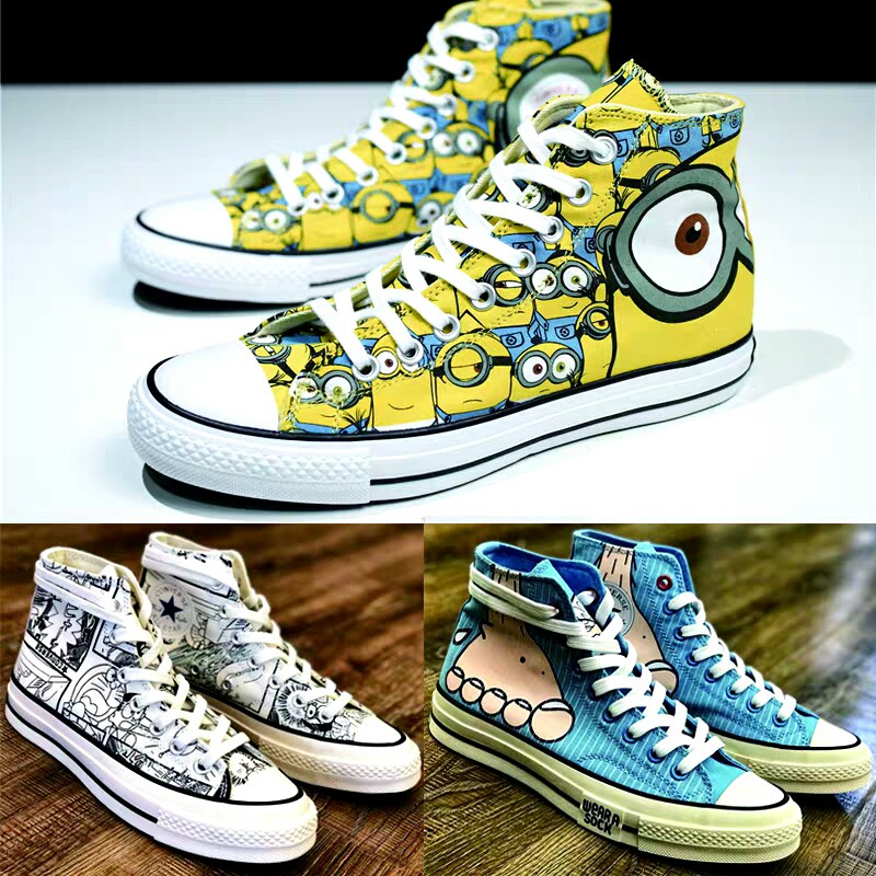 converse high cut yellow