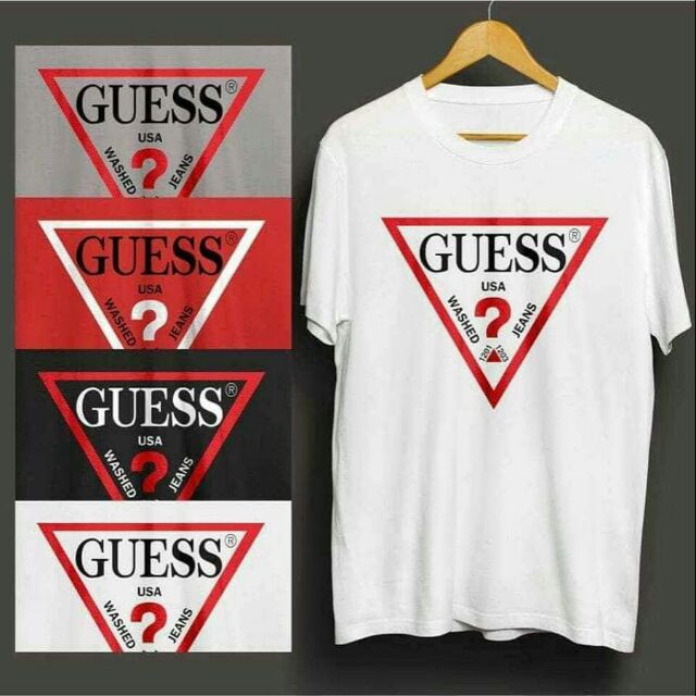 GUESS TSHIRT FOR Costumized printing good quality | Shopee