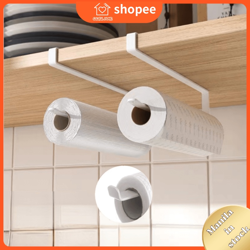 A37 COD Kitchen Tissue Holder Paper Roll Rack Towel Holder Tissue Holder Kitchen Shopee