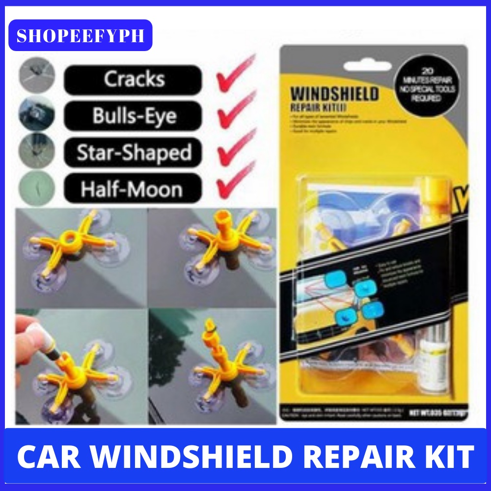 Tool Crack Repairing for Car Vehicle Window glass Windshield Repair