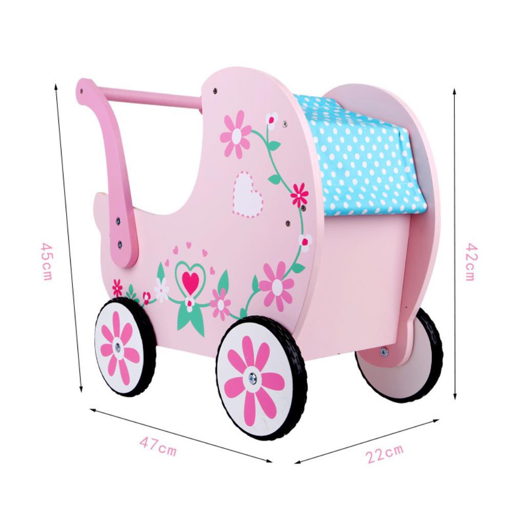 kids wooden shopping trolley