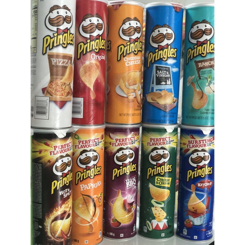 USA Pringles 149g/158g Assorted Flavors /EU version 165g | Shopee ...