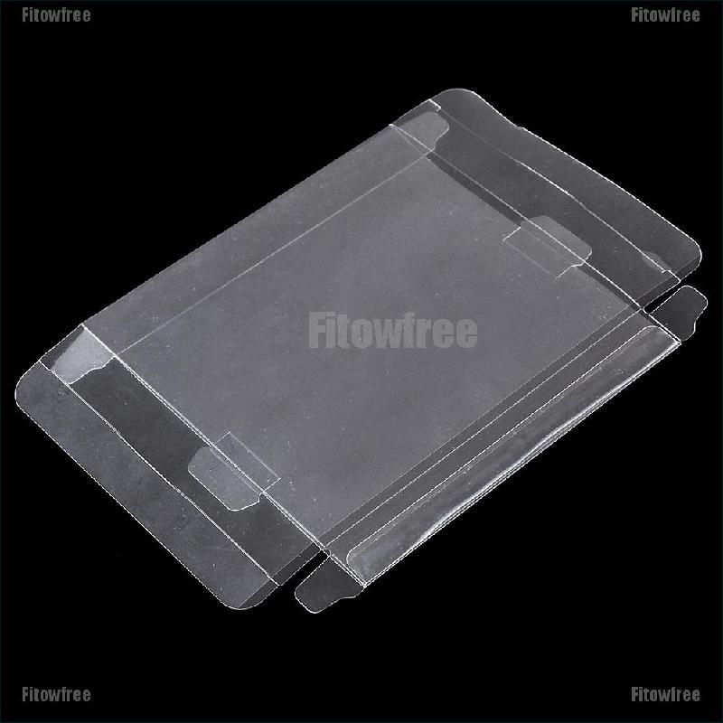 Fitow Clear PET Plastic Box Protector Case Sleeves Cover For NES N64
