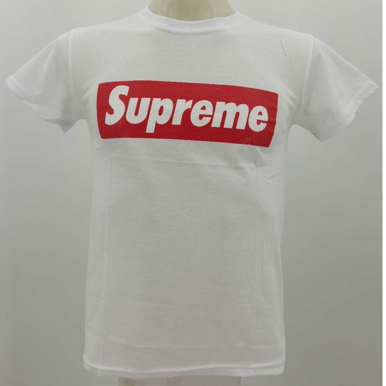 all white supreme shirt