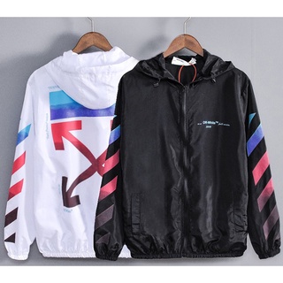 mens white windbreaker jacket