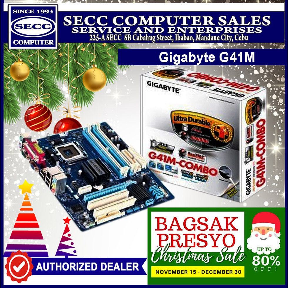 Brand New Gigabyte G41m Combo Motherboard Shopee Philippines