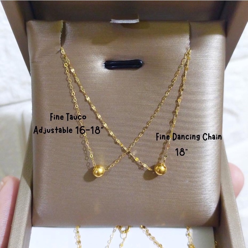Mzs Collection 18K 24K Gold minimalist lightweight tauco dancing chain ...