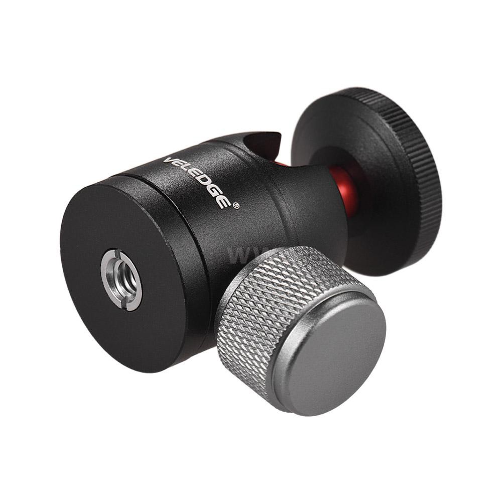 VELEDGE Mini Tripod Ball Head Adapter Ballhead Alumimun Alloy 360