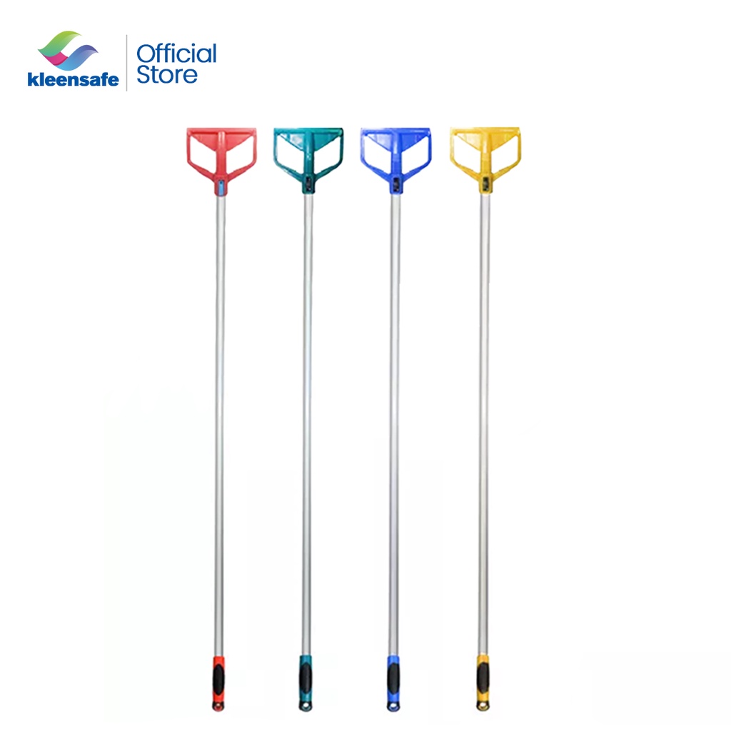 Kleensafe 140cm Heavy Duty Aluminum Colored Mop Handle Fits All Heads