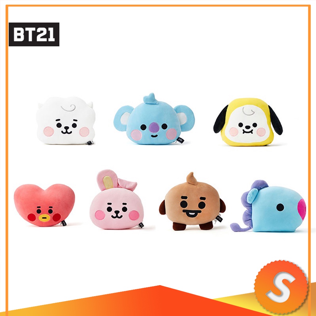 Bt21 BTS Doll Baby face Pillow Car Pillow Doll Plush Toy Tata Cook RJ ...