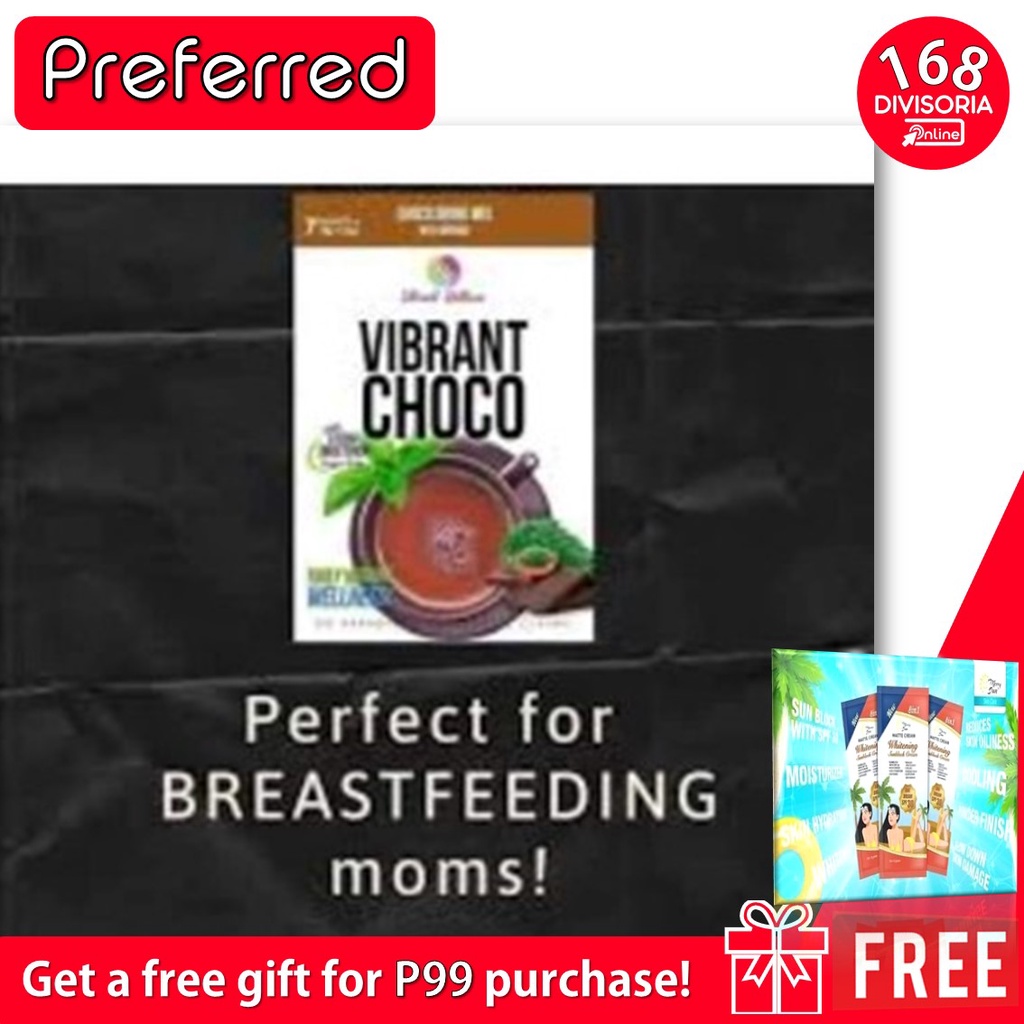 VIBRANT CHOCO w/ COCOA, STEVIA and MORINGA for Breastfeeding moms by VIBRANT