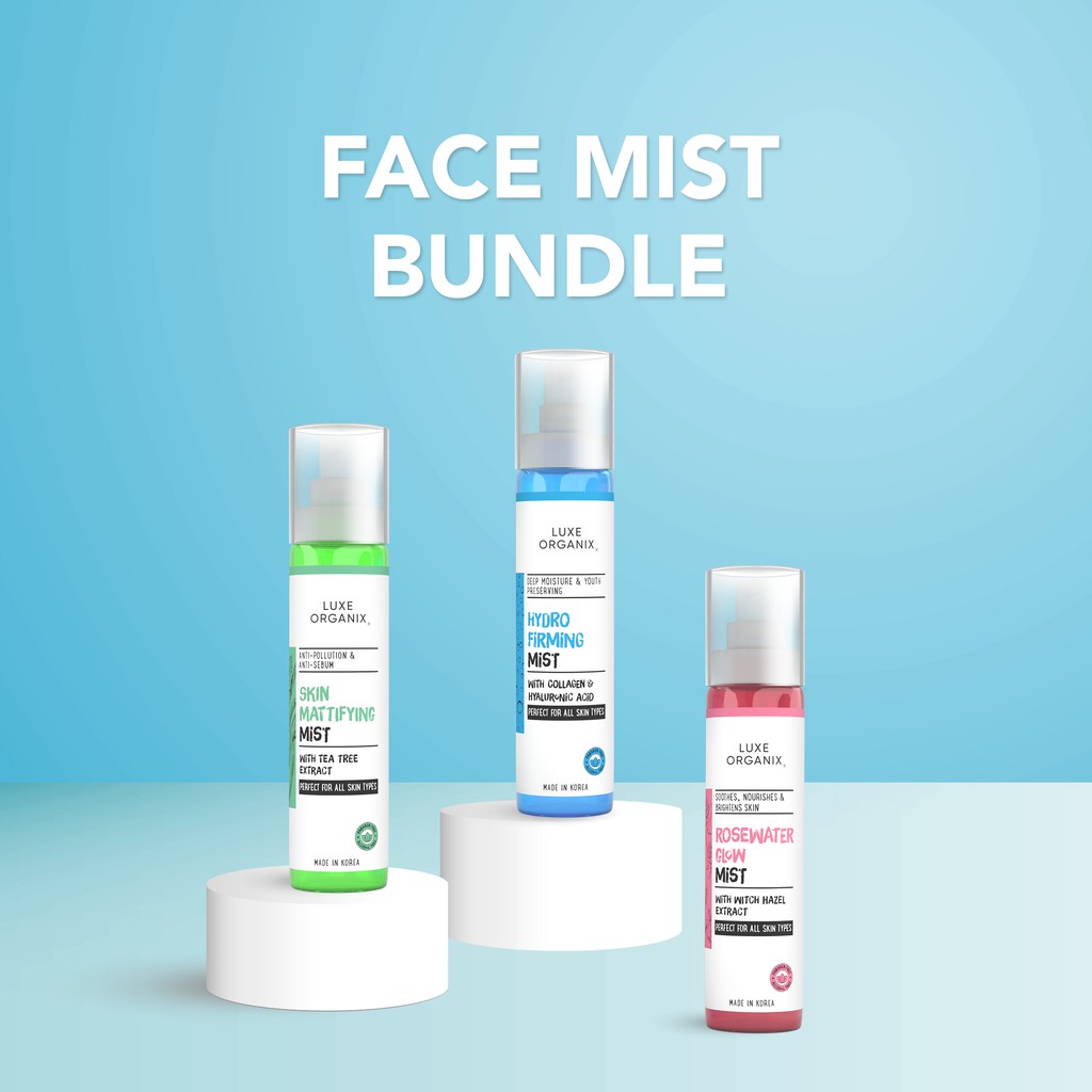 Luxe Organix bundles Face mist bundle Lip care bundle Makeup bundle