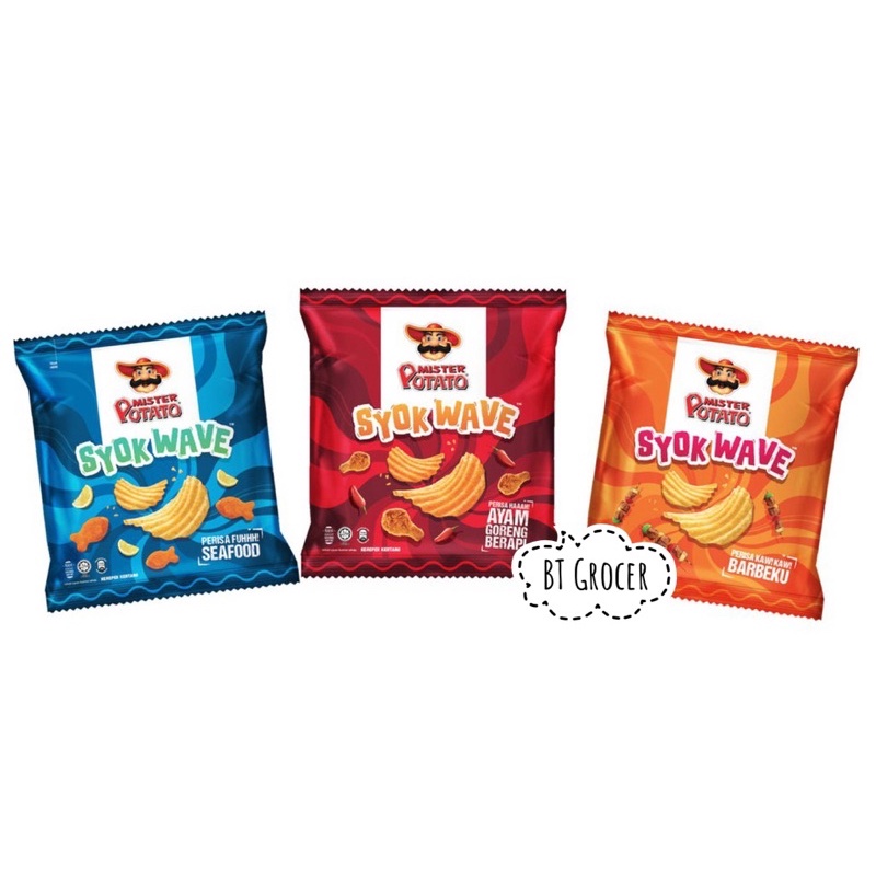 MISTER POTATO Syok Wave Crisps 65g | Shopee Philippines