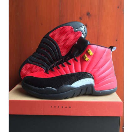 jordan 12 red and black