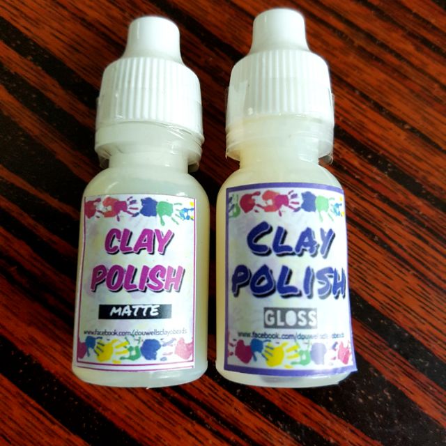 GLOSS GLAZE MATTE GLAZE CLAY POLISH fod Polymer Clay or Aird Dry Clay