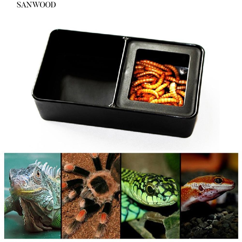 Saim Reptile Feeding Bowl Reptile Rock Worm Feeder/Food and Water Dish Pet Supplies Bowls