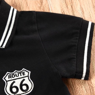 Toddle boy Romper Clothes Baby Summer Gentleman Korean Fashion Cotton Short Sleeves Jumpsuit Boys Polo Jumper Onesie #5