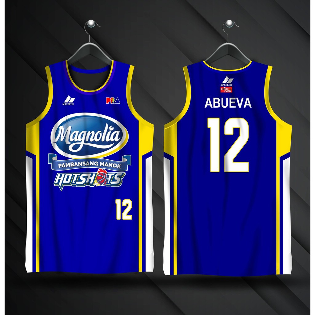 Magnolia Hotshots Pambasang Manok PBA JERSEY | CALVIN ABUEVA #12 | FULL ...