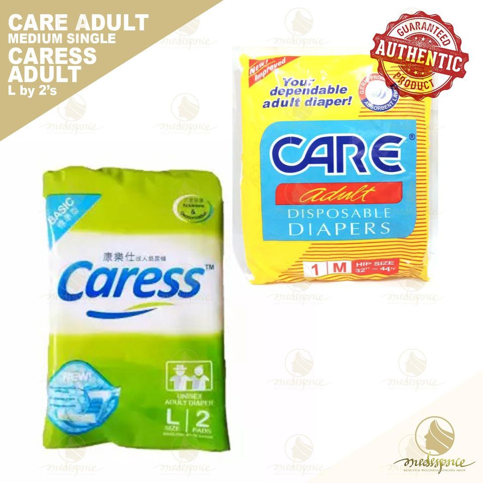 Care / Caress Adult Diaper Medium Single & Large by 2s Shopee Philippines