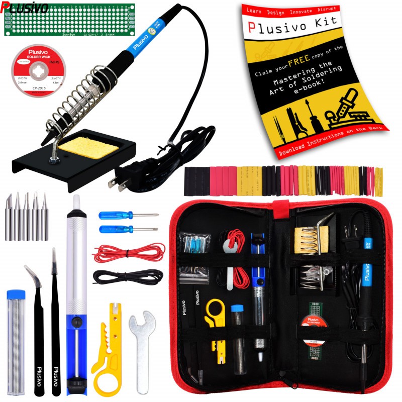 Plusivo Soldering Iron Kit For Electronics 60 W (220230 V, PH Plug