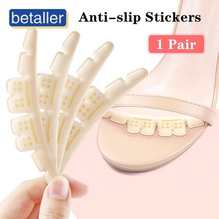 1 pair Anti-slip Insoles Silicone Insert High Heels Stickers Forefoot Frount Toe Pads Shoe Cushion