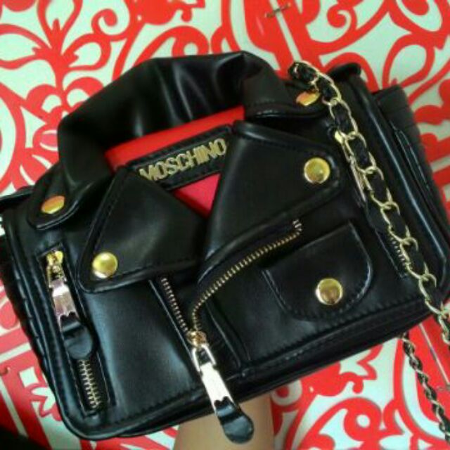 moschino biker bag