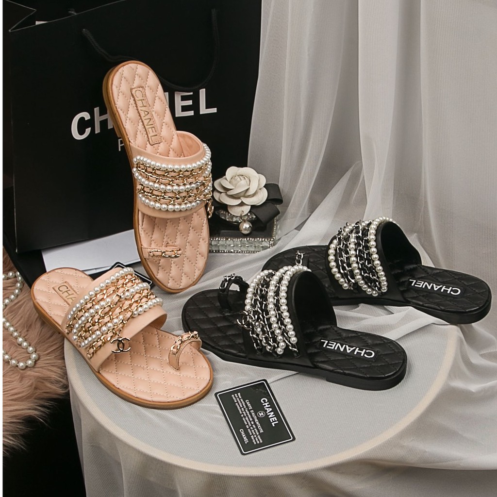 nude chanel sandals