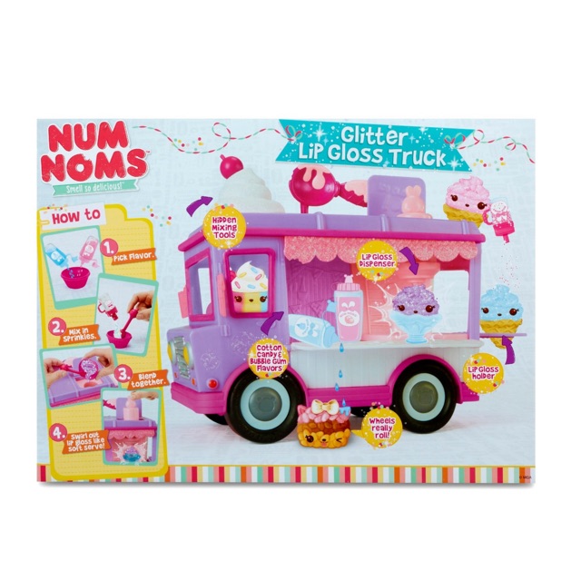 num noms glossy gloss truck playset