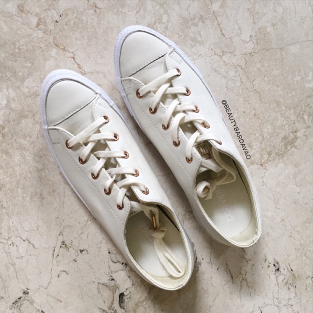converse rose gold egret