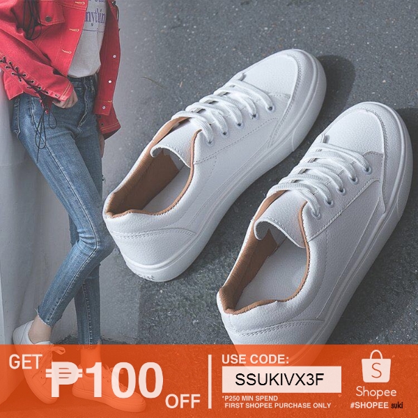 korean white shoes  for women 542 Shopee  Philippines 