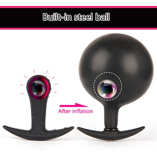 lVkn Super Huge Inflatable Anal Plug Expansion Butt Plug Vaginal Anal Dilator Pump Dildo Adult Anal  #9