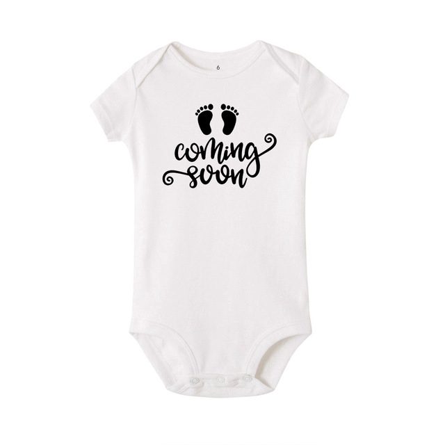 coming soon baby onesie