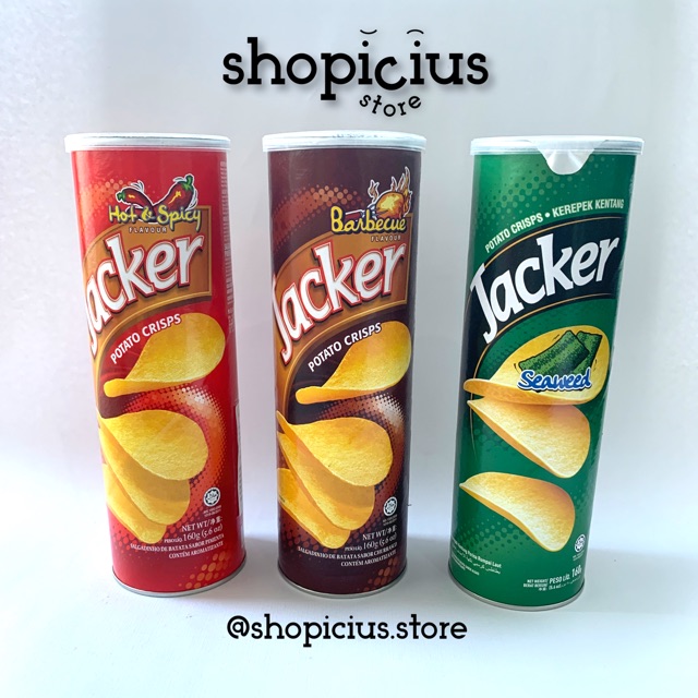 Jacker Potato Crisp Potato Chips 160gr Potato Chips Snack pringles