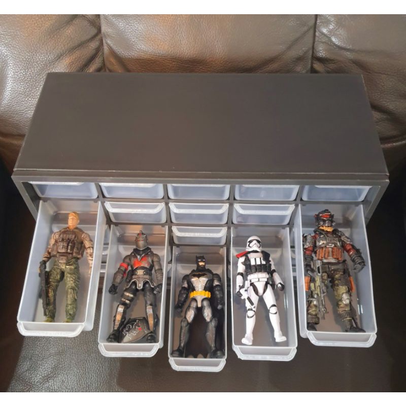 25 Grids Action Figure Storage Case for 3.75 118 Action Figures JoyToy