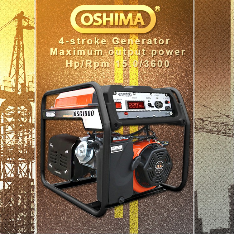 Japan Oshima brand 4 Stroke Gasoline Generator 1800OSG New High