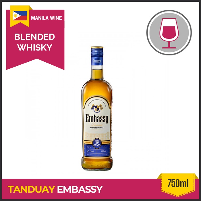 Tanduay Embassy Filipino Blended Whisky Shopee Philippines