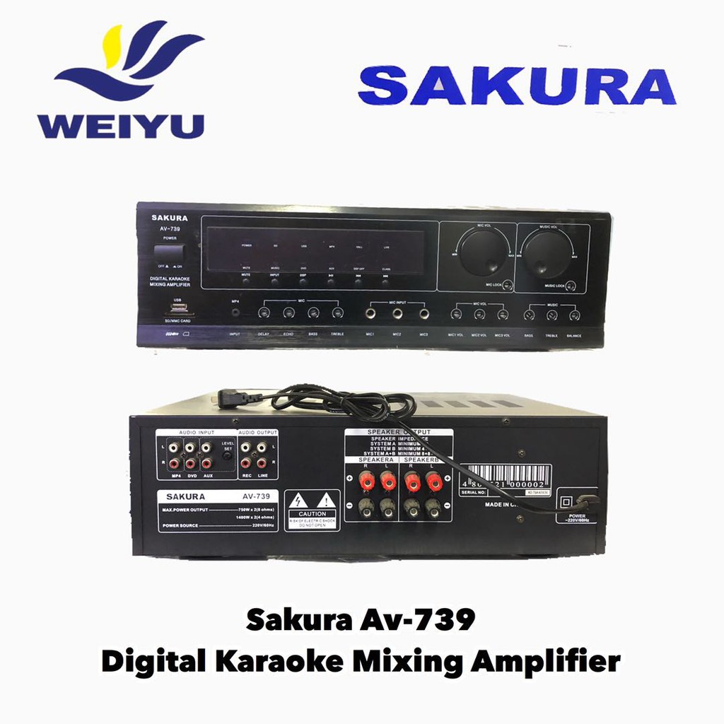 Av-739 stereo mixing amplifiers