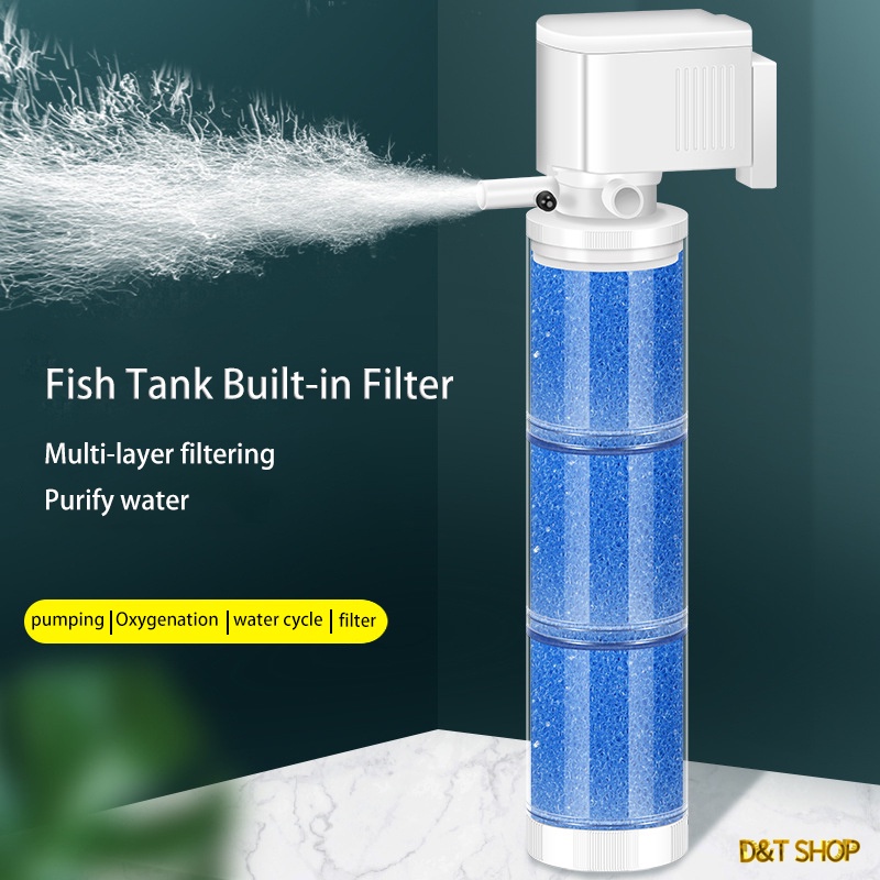 Fish tank built-in filter three-in-one water pump oxygenation and water ...