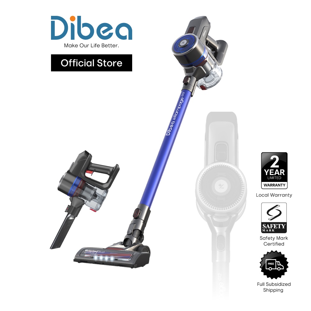 Dibea G12 Cordless Vacuum Cleaner Rampage 14,000 Pa Suction Handheld