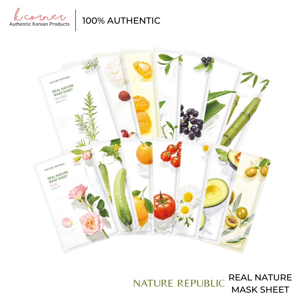 Nature Republic Real Nature Mask Sheet Shopee Philippines
