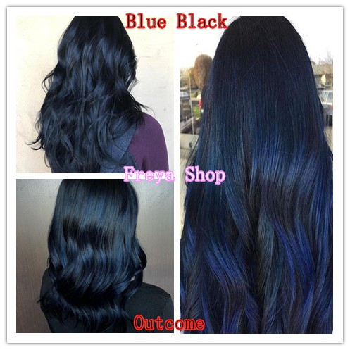 Blue Black Hair Color with Oxidant ( 2/8 Bob Keratin Permanent Hair Color )  | Shopee Philippines