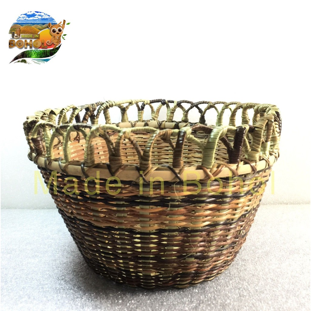 Bamboo Basket Multipurpose Hand Made Native Woven Wicker Handicraft