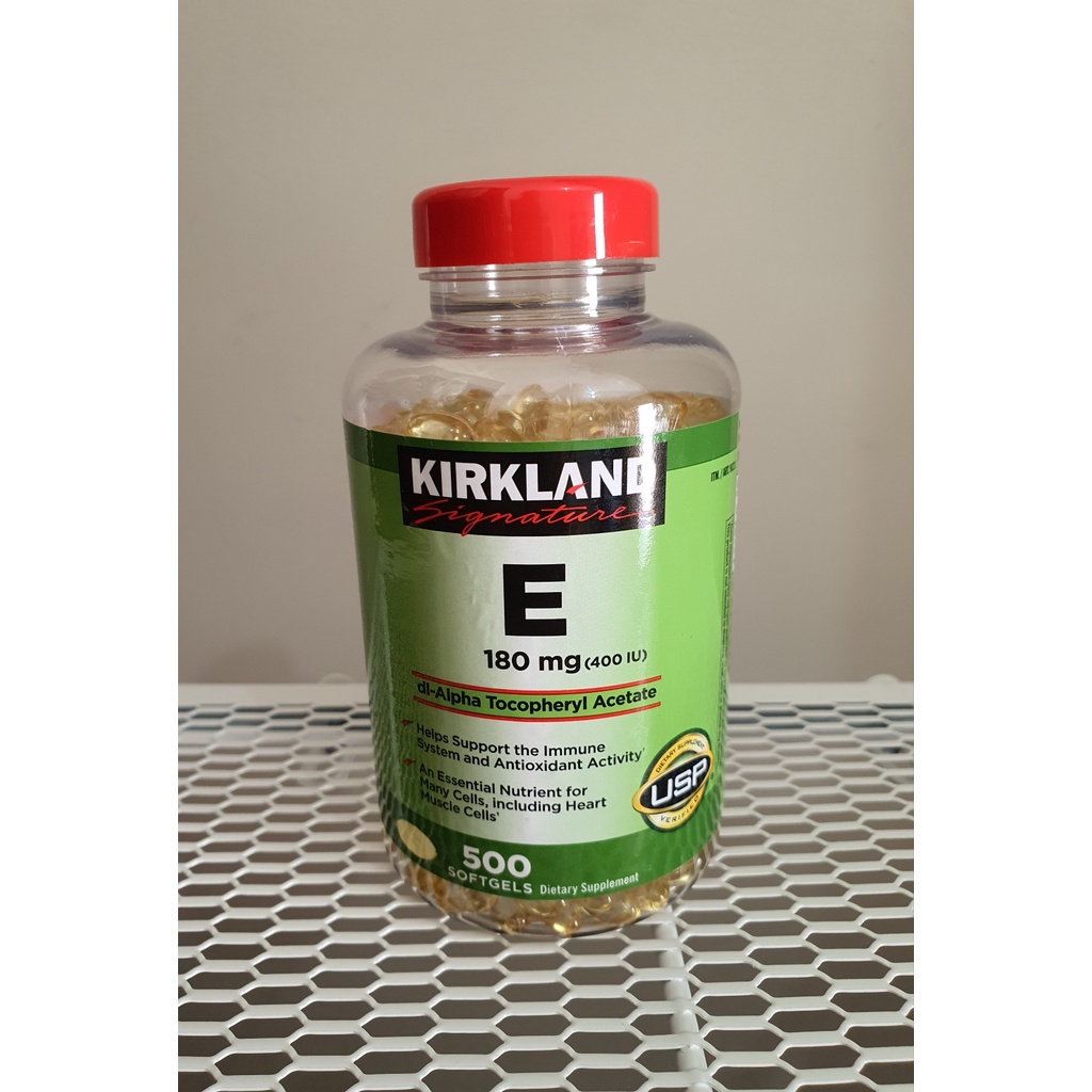 Kirkland Vitamin E 180mg (500 softgels) Shopee Philippines