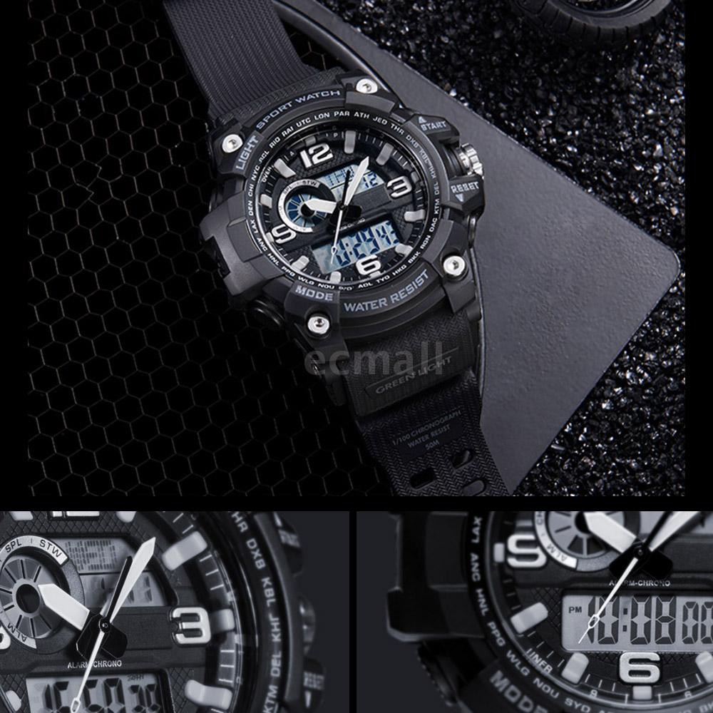 xiaomi twentyseventeen outdoor electronic sport watch dial dual time display