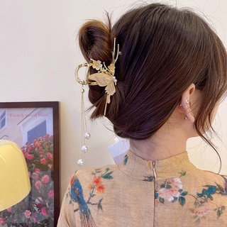 Charming Fringe Enamel Metal Butterfly Hair Clip Hair Clips Hair Pin for Women Girls Hair Extension Clamp Hair Accessory
